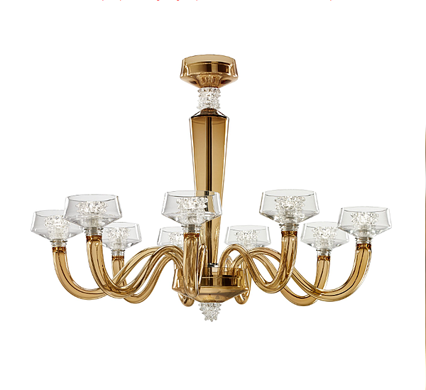 Chandelier Barovier&Toso Rosati 5716/09 factory Barovier&Toso from Italy. Foto №5