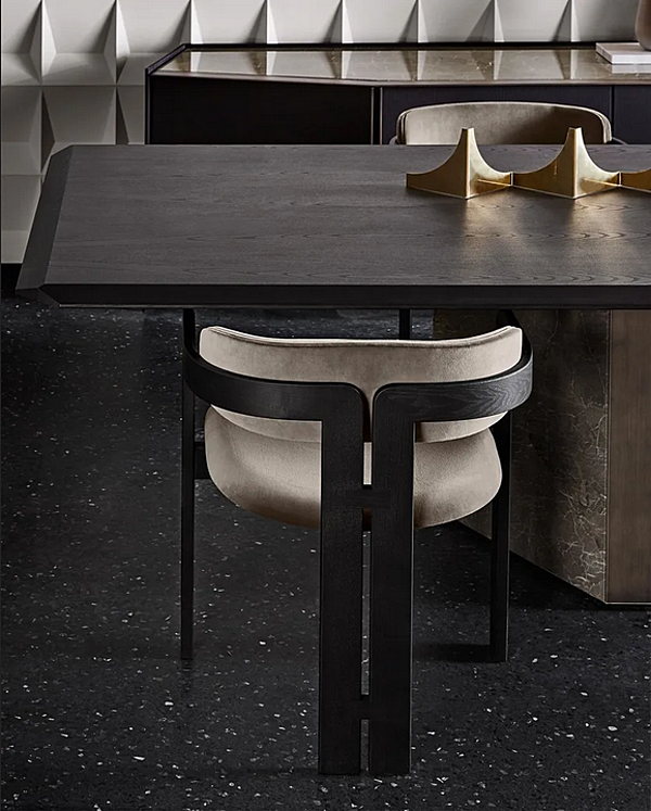 Upholstered Velvet Armchair Gallotti&Radice 0419 factory Gallotti & Radice from Italy. Foto №5