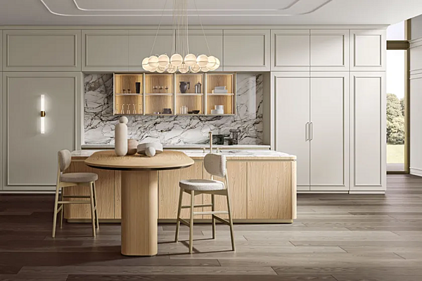 Custom wooden kitchen with island Radha 2.0 Old Line factory Oldline from Italy. Foto №3