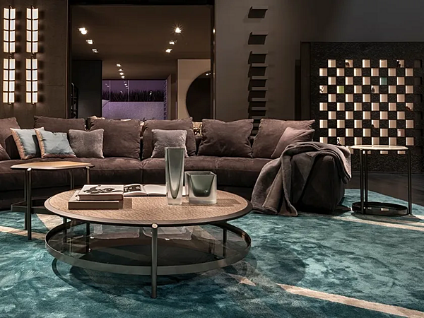 Coffee table from GIORGETTI Skyline collection in wood and glass factory GIORGETTI from Italy. Foto №4