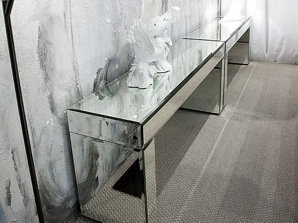 Rectangular Mirrored Glass Console Table Aphrodite ERBA ITALIA factory ERBA ITALIA from Italy. Foto №7