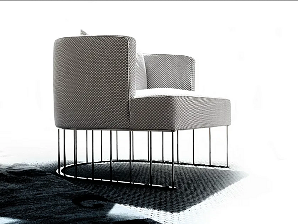 Upholstered fabric easy chair Tentazione ERBA ITALIA factory ERBA ITALIA from Italy. Foto №5