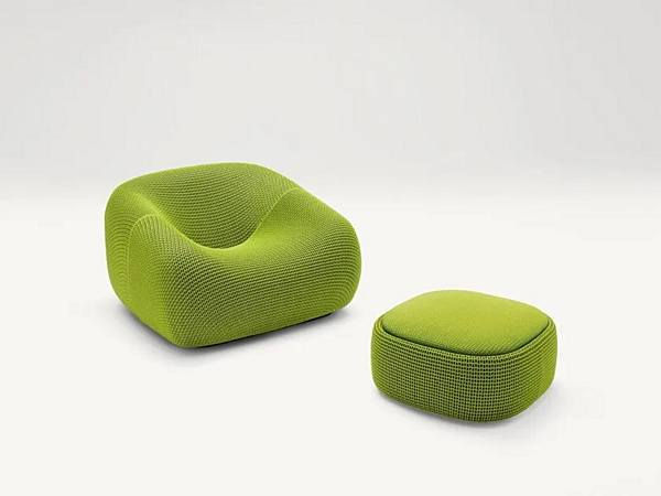 Square Storage Garden Pouf Smile PAOLA LENTI B75CE factory PAOLA LENTI from Italy. Foto №2