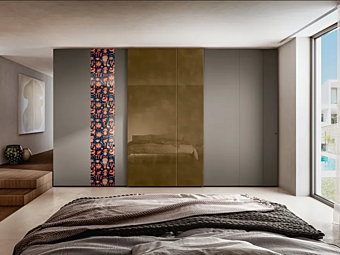 Sectional wardrobe with sliding doors LAGO N O W Quick Sliding 1171 Sectional wardrobe with sliding doors LAGO N O W Quick Sliding 1171 factory LAGO from Italy