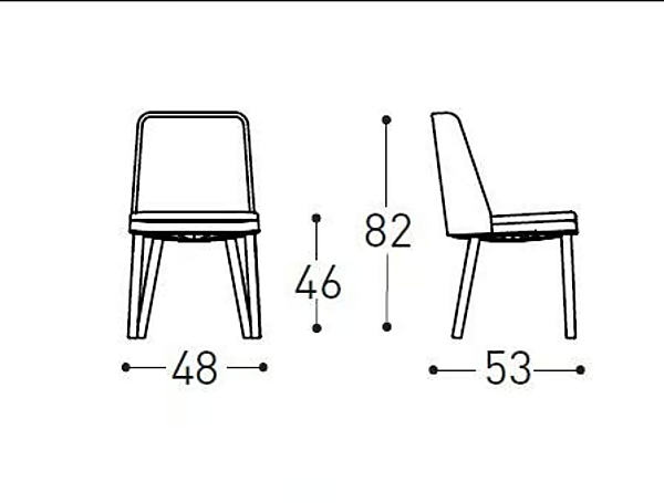 Aluminium garden chair with powder coating VARASCHIN EMMA 23604 factory VARASCHIN from Italy. Foto №14