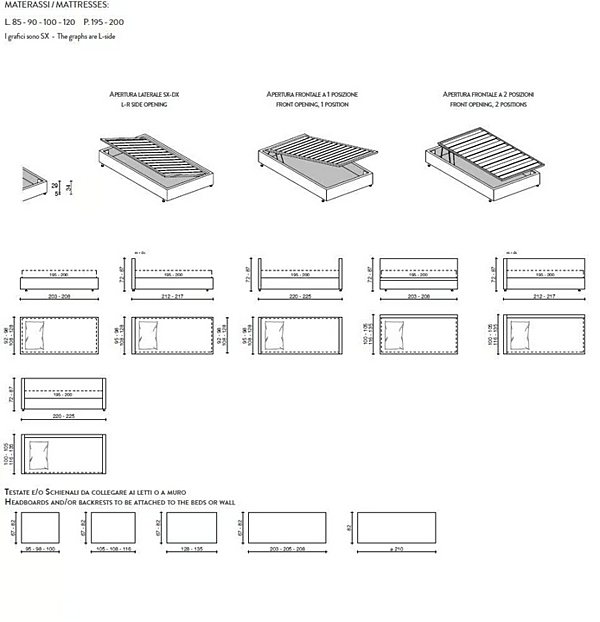 Two Seater Sofa Bed in Fabric with Soft Backrest Duomo Design Mono factory Duomo Design from Italy. Foto №8