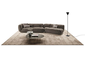 Modular fabric sofa LAGO Happening 1480
