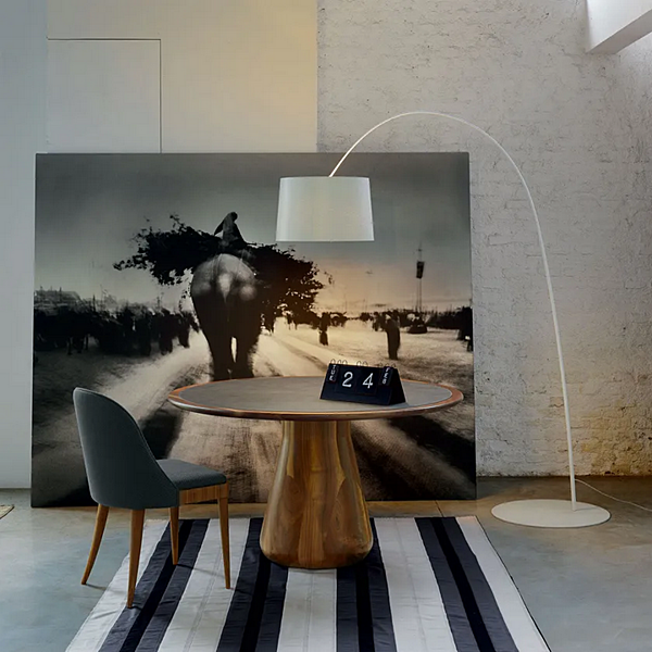 Round walnut table DALE Convivio B 180 factory DALE from Italy. Foto №2