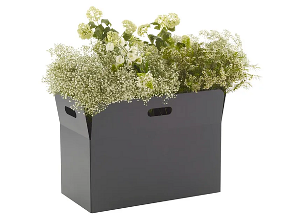 Rectangular Steel Planter Giardinetto LIGNE ROSET 11230472 factory LIGNE ROSET from Italy. Foto №2