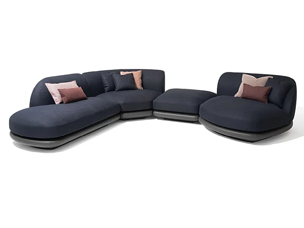 Sectional fabric sofa Vesper GIORGETTI factory GIORGETTI from Italy. Foto №3