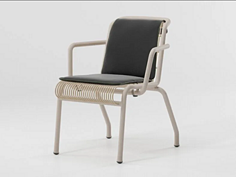 Stackable aluminium garden chair KETTAL Panarea KSB200700 factory KETTAL from Italy