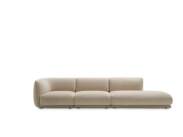 Sectional fabric sofa Vela Piping Saba factory SABA from Italy. Foto №2