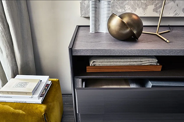 Wooden bedside table with drawers Molteni & C 5050 factory Molteni & C.(+VITRA) from Italy. Foto №4