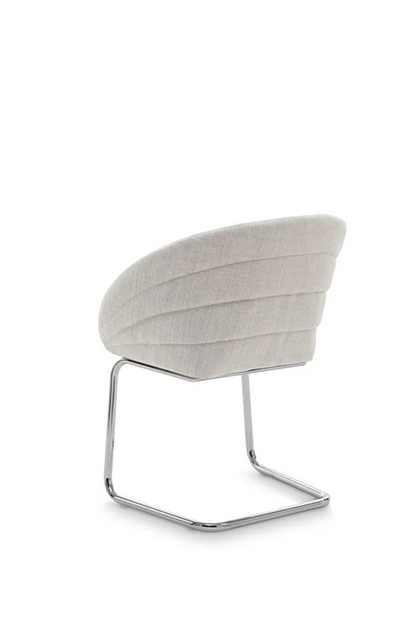 Fabric chair with upholstered back Petite Fleur Saba factory SABA from Italy. Foto №5