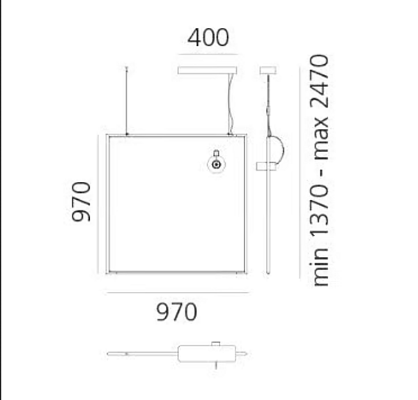 LED Pendant Lamp Discovery Spot Technopolymer Artemide 2030030APP, 2031030APP factory Artemide from Italy. Foto №6