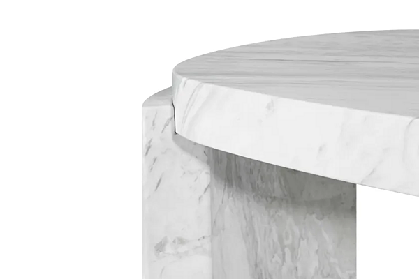 Low Carrara Marble Coffee Table BRABBU Tacca factory BRABBU from Italy. Foto №5