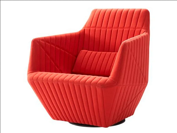 Swivel fabric armchair with armrests LIGNE ROSET Facett 14060205-14060255 factory LIGNE ROSET from Italy. Foto №2