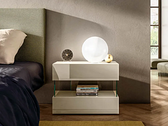 Bedside table with drawers AIR 0770 LAGO Bedside table with drawers AIR 0770 LAGO factory LAGO from Italy