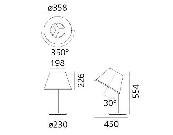 Parchment Paper Desk Lamp Artemide Choose factory Artemide from Italy. Foto №8