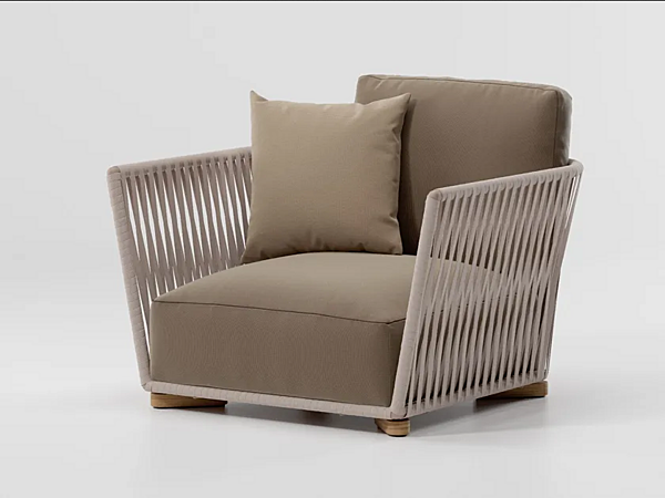 Garden armchair with armrests KETTAL Grand Bitta KS7003000 factory KETTAL from Italy. Foto №1