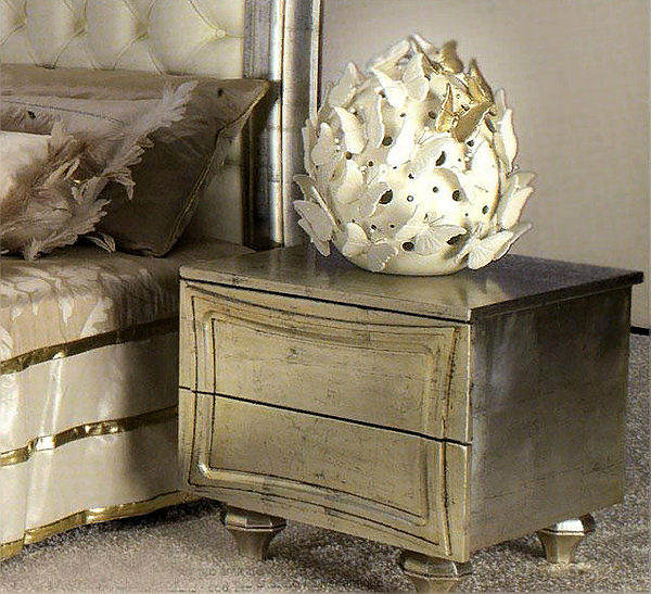 Bedside table MANTELLASSI "DECOGLAM" Marilyn factory MANTELLASSI from Italy. Foto №1