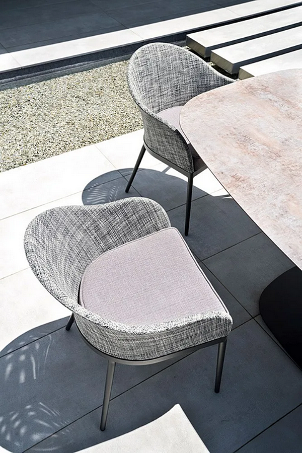 Upholstered garden chair VARASCHIN Clever 229P factory VARASCHIN from Italy. Foto №4