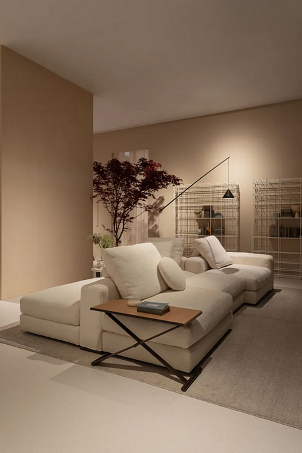 Sectional fabric sofa Ananta Saba factory SABA from Italy. Foto №3