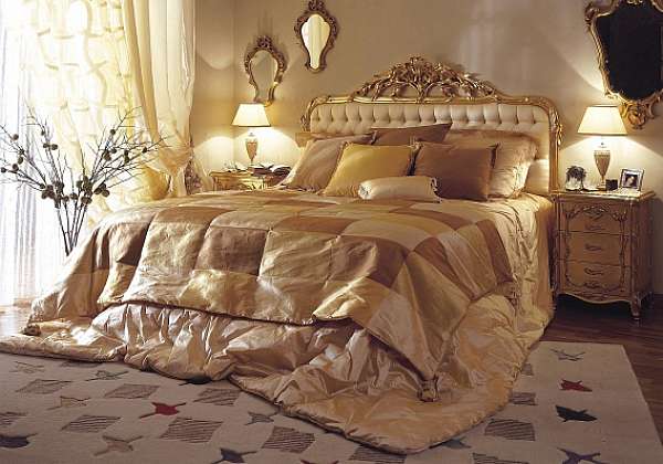 Bed ASNAGHI INTERIORS PC3711 factory ASNAGHI INTERIORS from Italy. Foto №1