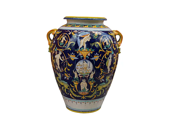 Handmade ceramic vase Museo L_Antica Deruta MS/1022/52 factory L'Antica Deruta from Italy. Foto №1