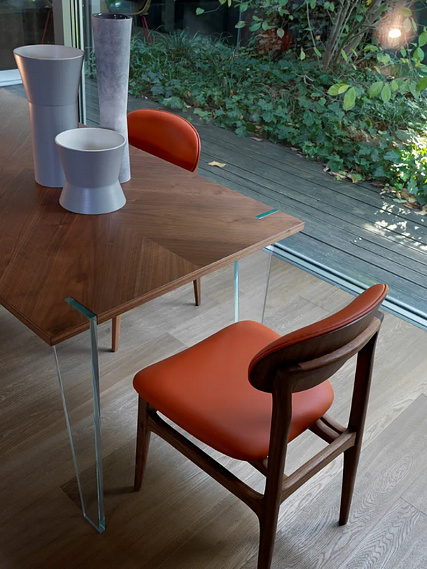 Rectangular walnut table Sospeso B 174 DALE factory DALE from Italy. Foto №3