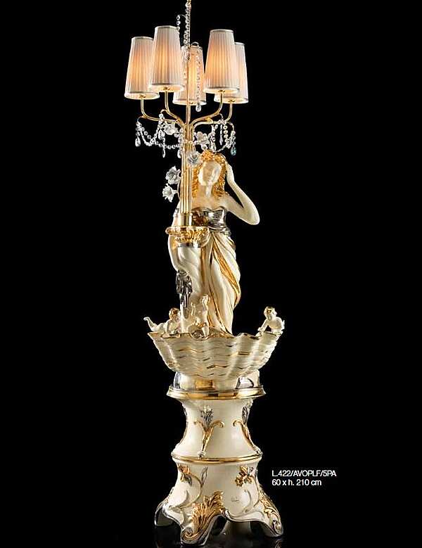 Floor lamp LORENZON (F.LLI LORENZON) L.422/AVOPLF/5PA factory LORENZON (F.LLI LORENZON) from Italy. Foto №1