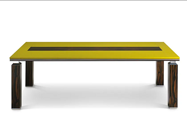 Rectangular meeting table with leather top melamine faced chipboard i 4 Mariani Ares factory i 4 Mariani from Italy. Foto №1