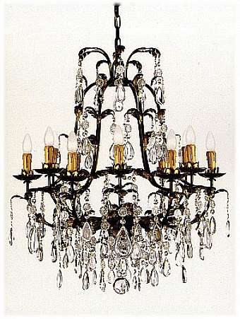 Chandelier MECHINI L251/12 factory MECHINI from Italy