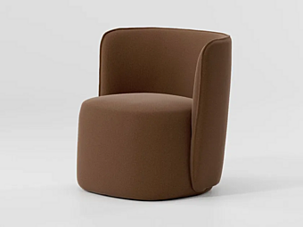 Swivel Fabric Armchair Sofa KETTAL Collection A220093200 factory KETTAL from Italy