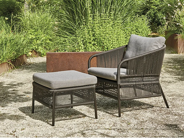 Garden armchair with armrests synthetic fibre VARASCHIN Cricket 2995, 2995A factory VARASCHIN from Italy. Foto №6