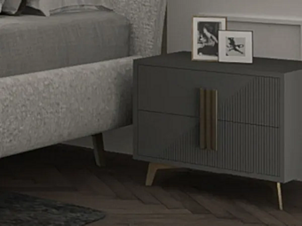 Rectangular bedside table with drawers CASA +39 FLY MORFEO M0014