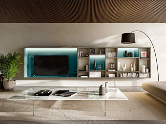 Sectional storage wall 30mm LAGO 1205 factory LAGO from Italy