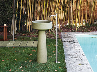 Freestanding Cementoskin Washbasin Outdoor AGAPE Bjhon 1 Freestanding Cementoskin Washbasin Outdoor AGAPE Bjhon 1 factory Agape from Italy