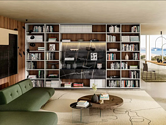 Sectional bookcase 30mm LAGO 1211 Sectional bookcase 30mm LAGO 1211 factory LAGO from Italy