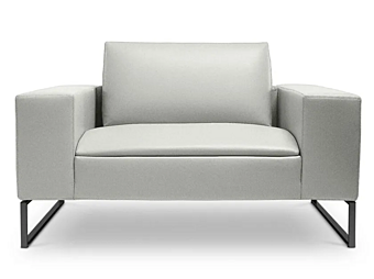 Leather armchair with armrests Kubico i 4 Mariani
