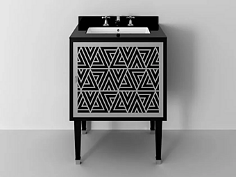 Single wooden vanity unit with doors Park Avenue Cora 1S PKRCORA1SANT