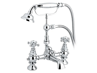 Deck Mounted 2 Hole Bathtub Faucet with Hand Shower Antique Gentry Home Deck Mounted 2 Hole Bathtub Faucet with Hand Shower Antique Gentry Home factory Gentry Home from Italy