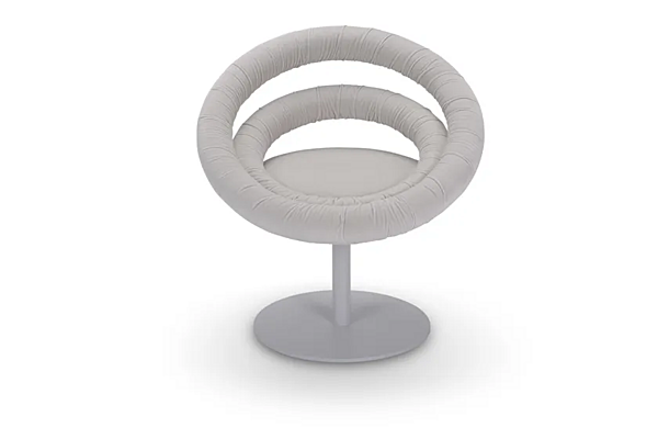 Swivel fabric easy chair Circle Adrenalina IMB1070217, IMB1070232, IMB1070233, IMB1070234 factory ADRENALINA from Italy. Foto №2