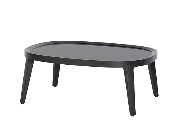 Rectangular low coffee table in ash wood Potocco Spring 841 TBQ 841/TBQ factory POTOCCO from Italy. Foto №1