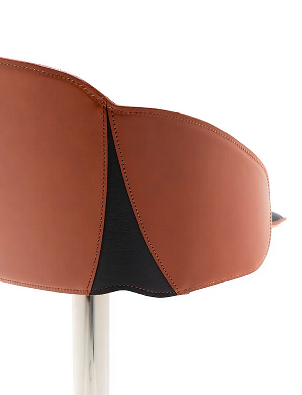 Leather stool with footrest gas lift FASEM Electa Electa Bar BT factory FASEM from Italy. Foto №6