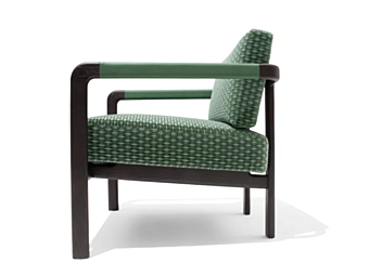 Fabric easy chair with armrests Montgomery GIORGETTI 71010 Fabric easy chair with armrests Montgomery GIORGETTI 71010 factory GIORGETTI from Italy