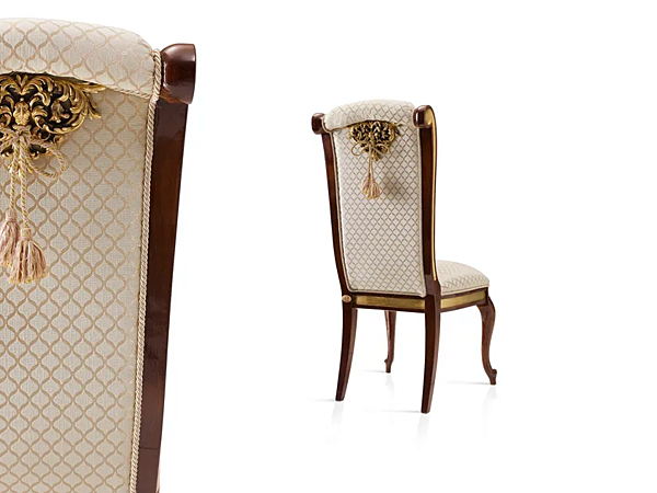 Upholstered fabric chair Grand Royal A.R. Arredamenti 1410 factory A.R.ARREDAMENTI SRL from Italy. Foto №2