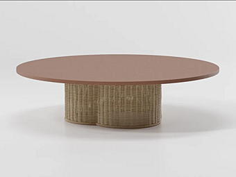 Low round coffee table Vimini KETTAL