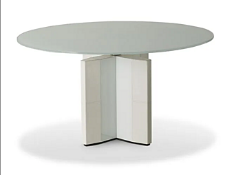Round wooden meeting table Symetria i 4 Mariani