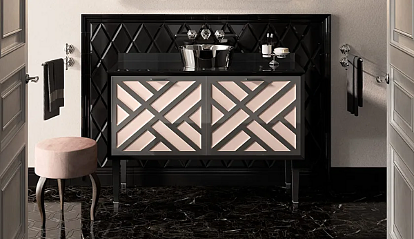 Single wooden vanity unit with drawers Park Avenue Cora 2A PKRCORA2ACES factory Park Avenue from Italy. Foto №5